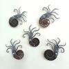 Marine Animal Shell Brooch With Handmade Metal Design For Fashion Accessories