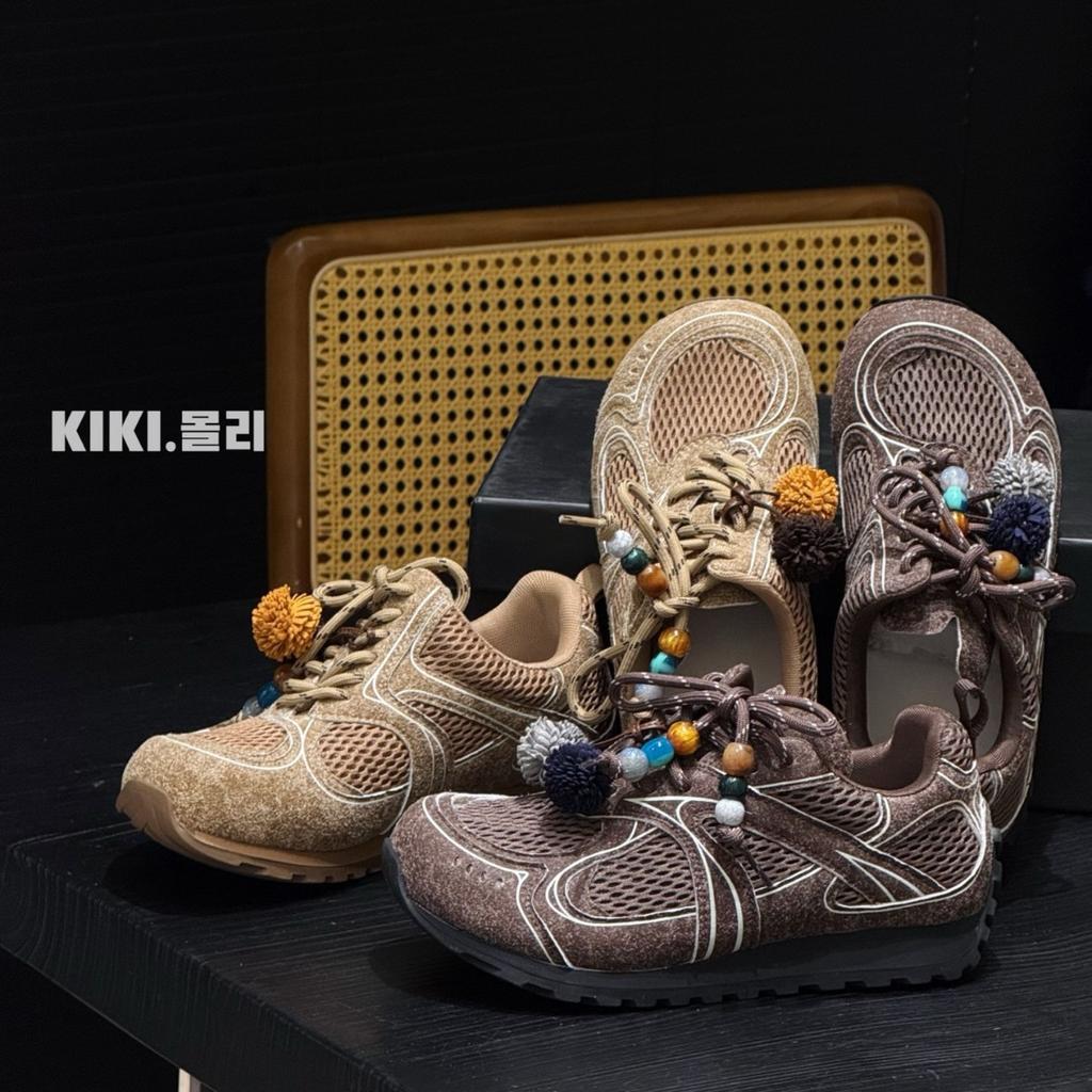 Niche brown retro German training Forrest Gump shoes women's 2025 new mesh breathable thick-soled versatile casual sports shoes