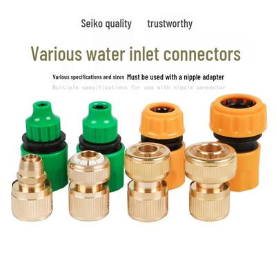 1" Hose To Faucet Quick Connector for Car Wash - Compatible with 2, 3, 4, 6 Point Soft Hoses/Water Guns
