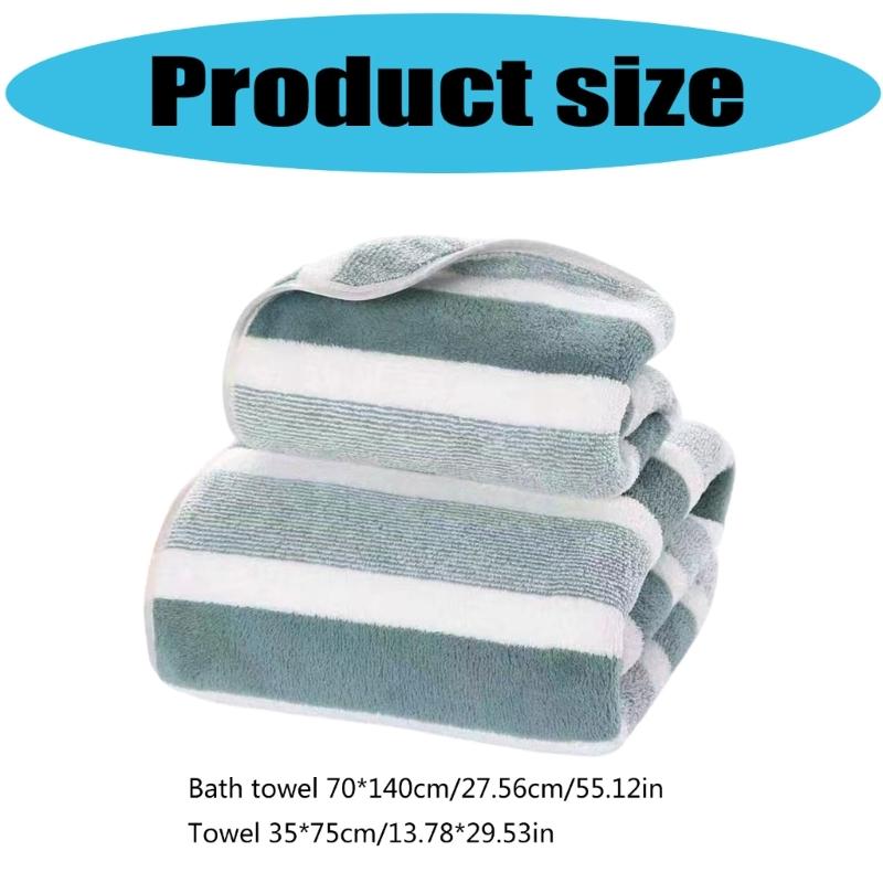 Large Corals Fleece Hand Towel Super Absorbent Thick Bath Towel Comfortable Beach Towel