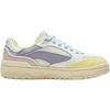 Li Ning Wei Wu Sport Thick Sole Casual Fashion Low Top Skate Shoes Women Sneaker White Yellow AGCW162-2