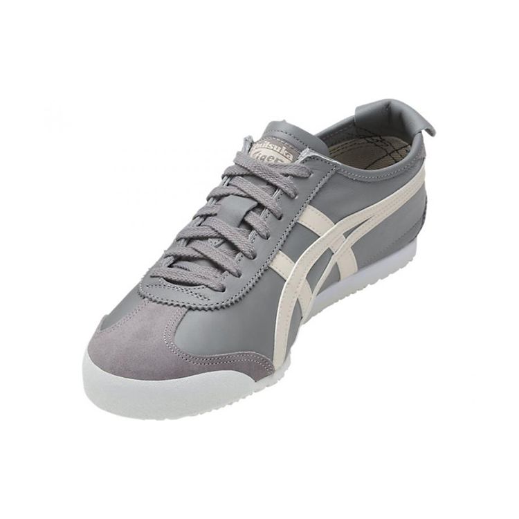 Onitsuka Tiger Mexico 66 Leather Lightweight Comfortable Sports Shock Absorption Low-Top Lifestyle Casual Shoes Unisex sneaker Light-Gray D4J2L-9602
