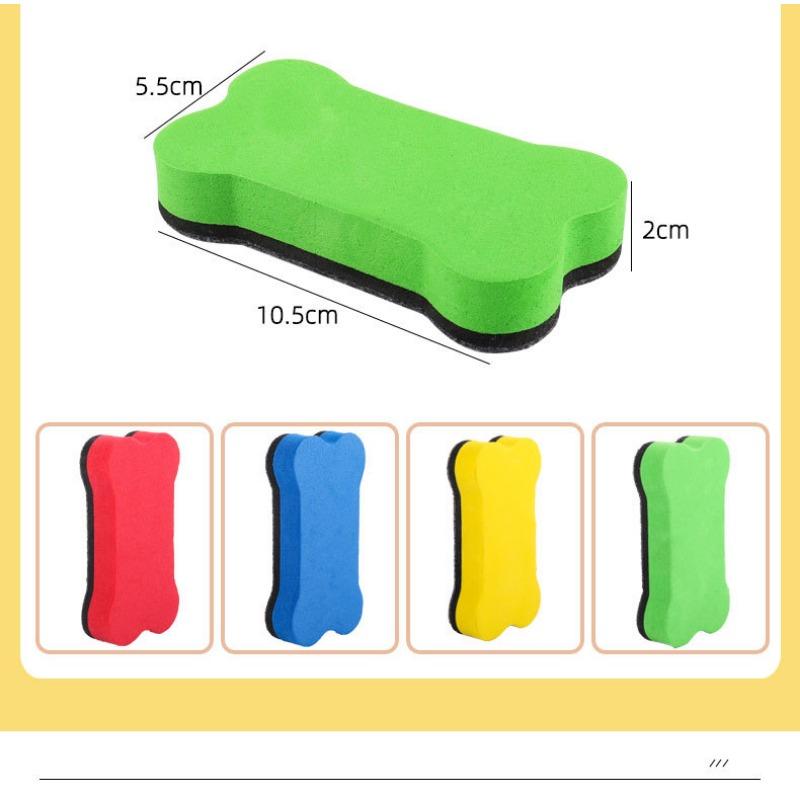 Magnetic Felt Small Bone Shaped Eva Whiteboard Eraser Cleaning Tool