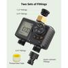 Sprinkler Timer 2 Zone Water Timer for Garden Hose, Auto/Manual/Delay Irrigation Controller, Brass Inlet, IPX6 Waterproof