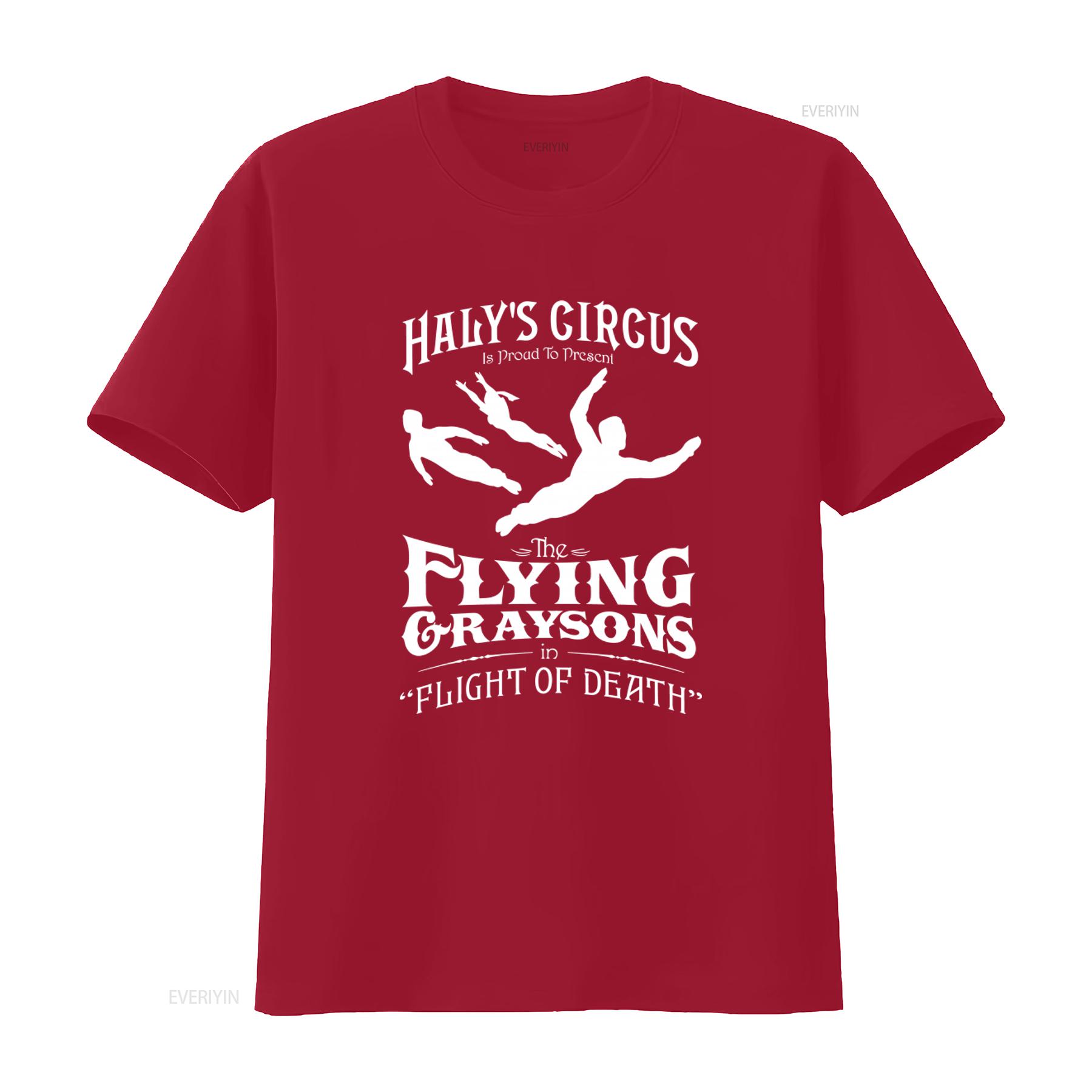 

Halys Circus Flying Graysons Flight Of Death T Shirt vintage Washed Top For Everyday Wear Soft Versatile designer clothes S