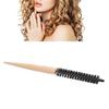 Detangling Mini Round Brush Wooden Handle Curling Roller Hairbrush Hairdressing Comb Salon Use