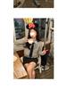 2026 Spring/Autumn High-End Gray Wool Blend Slimming A-Line High-Waisted Midi Skirt - Korean Style for Women