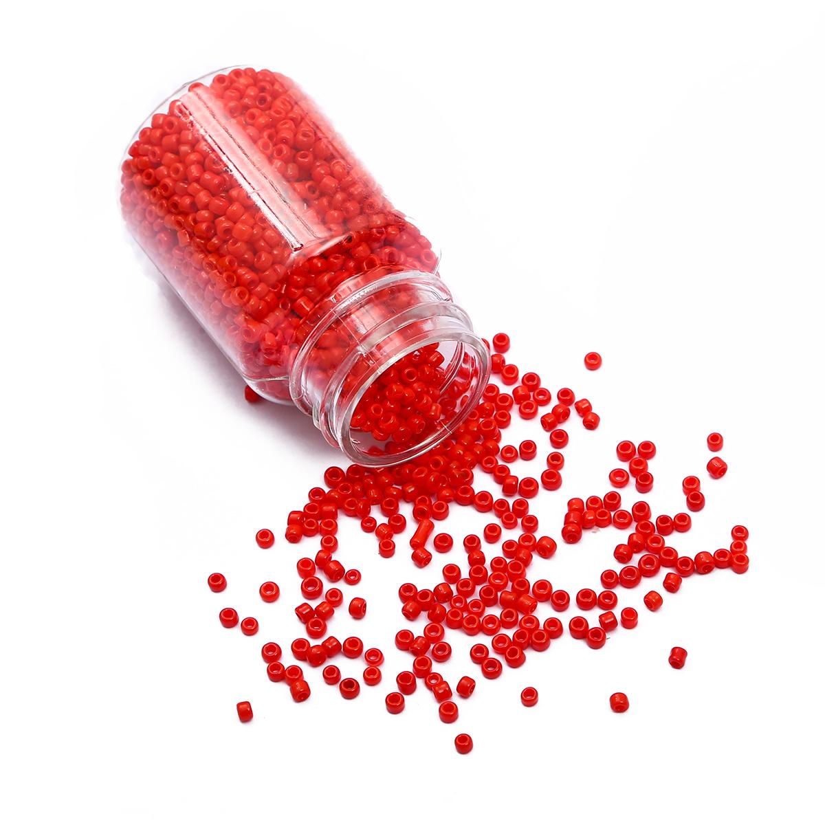 

2 мм 3000 шт стеклянные бусины в бутылках для изготовления ювелирных изделий своими руками, аксессуары style 04 красный