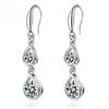 New 925 Sterling Silver Earrings 5A Zircon Water Drop for Women Luxury Wedding Engagement Jewelry Drop Earrings Party Gifts