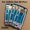 Per Infinix Hot 60 Pro Pro+ Plus Telaio Centrale Cornice Anteriore LCD Alloggiamento Cornice Lunetta Parti di Ricambio Riparazione Smartphone X6886
