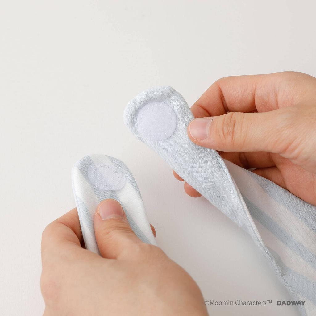 DADWAY MOOMIN BABY Moomin Baby Babador Pom Pom para Passeio de Bebê, Moomin/Azul, BBMB006102200, Presente,