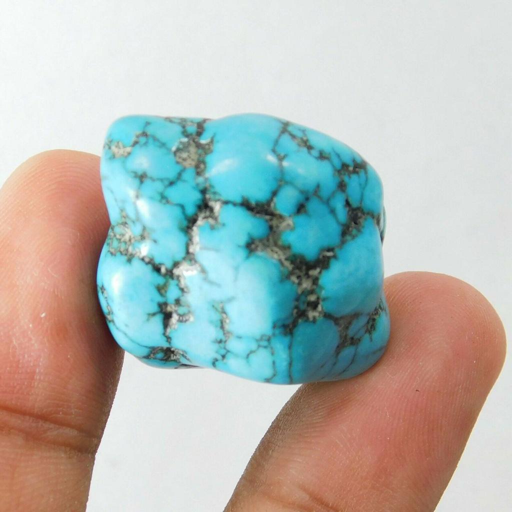 Mexican Blue TURQUOISE Rough 100 Ct Natural Raw CERTIFIED Loose Gemstone