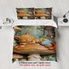 Kawaii Bedding Set Softville Cozy Town Cute Fern the Quilt Fox With Duvet Cover & Pillowcase For Children's Bedroom Decor