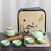 Dingyao travel tea set, one pot of four cups of gifts, souvenir, kung fu tea set