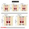 2pcs 2D Flat Printing Curtain Cherries Ma Cherie Polyester Fabric Without Electricity Seasonal Party & Holiday Decor Perfect for