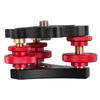 Tri-wheel Aluminum Alloy Fine Adjustment Dials Leveling Base for Camera Tripod