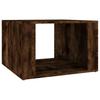 Nightstand Smoked Oak 57 x 55 x 36 cm Particleboard