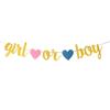 1 Set Tassel Garland Paper Flower Boy or Girl Letter Latex Balloon Gender Reveal Party Decoration