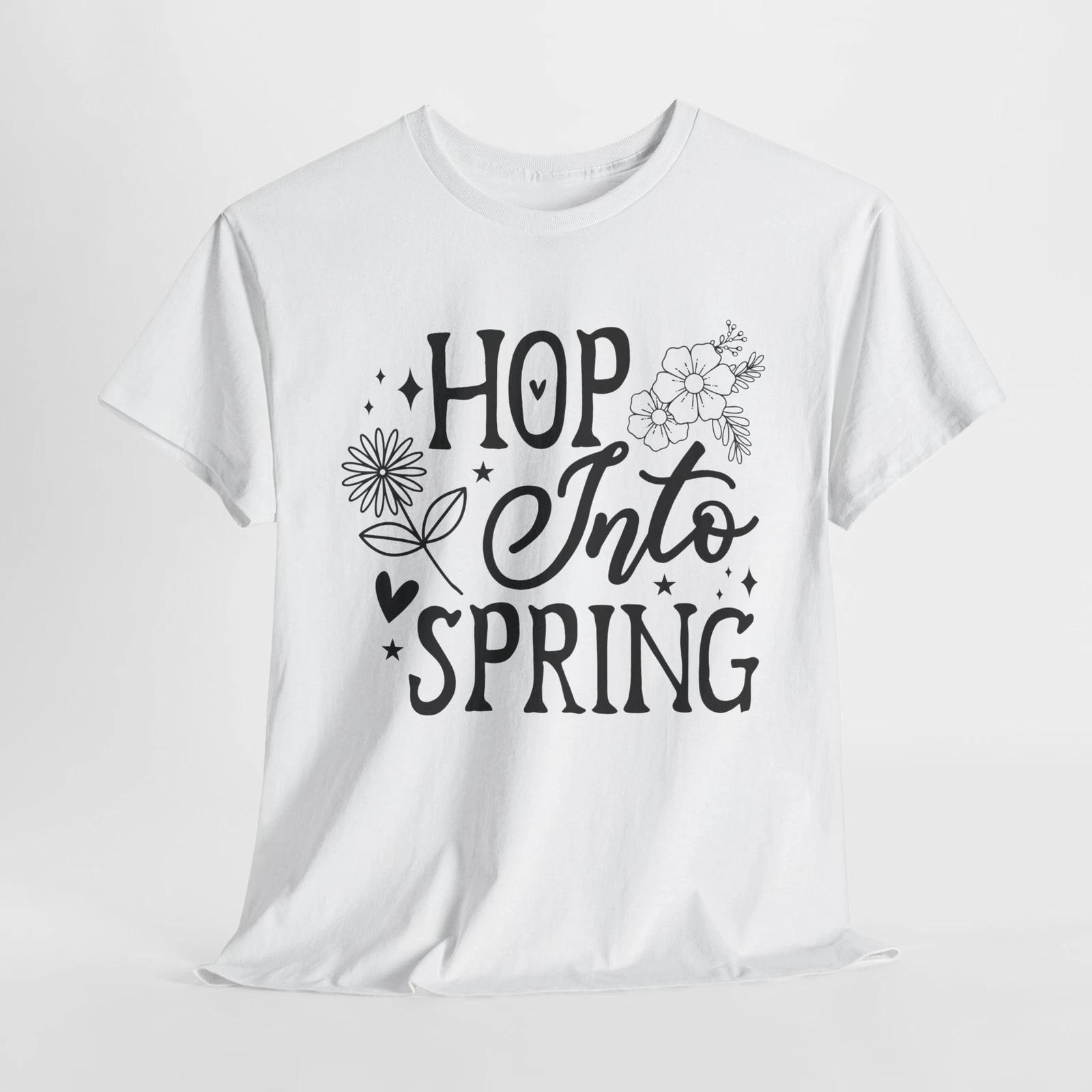 

Spring Picnic T-Shirt | Outdoor Fun & Floral Patterns Tee | Hop Into Spring M