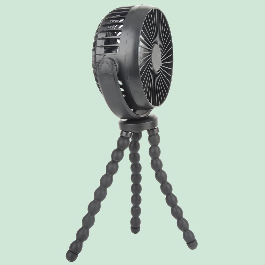 Handheld Stroller Fan Battery Operated 360 Degree Rotating Flexible Tripod Clip On Fan 2600mAh