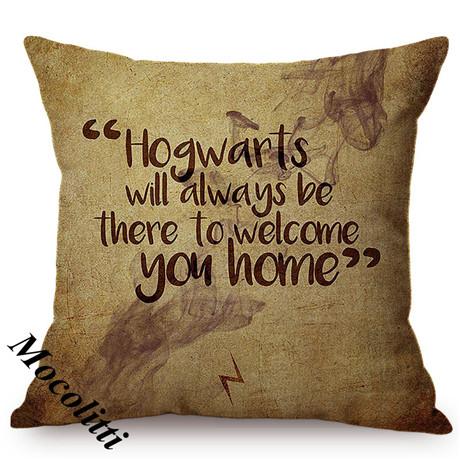 Vintage Classic Quotes Letter Art Print Sofa Throw Pillow Case Cotton Linen Home Decorative Square Chair Cushion Cover Cojines