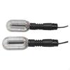 12V LightEmitting Diode Turn Flasher Light, Waterproof Marker, Universal Fit White 2pcs