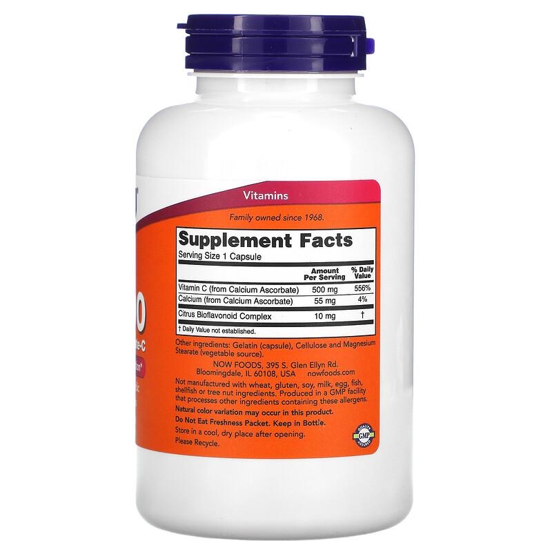C-500, Calcium Ascorbate-C, 250 Capsules