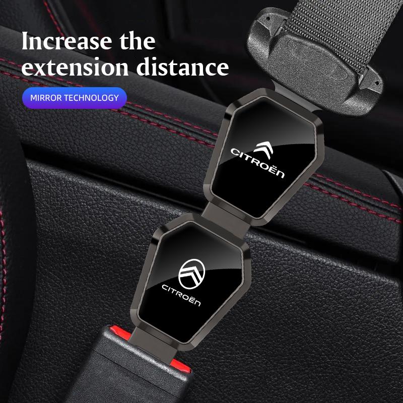 Car Seat Belt Buckle Plug Auto Safety Strap Extension For Citroen C4 C3 C5 C5X e-C4 X e-C3 C-Elysee Berlingo C1 C6 C2 C-Crosser