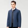 2024 Spring Men's Stand-up Collar Jacket for Middle-aged & Elderly Business Casual 