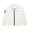 Malbon Golf Knit Zip-Up Cardigan Ivory (Woman)
