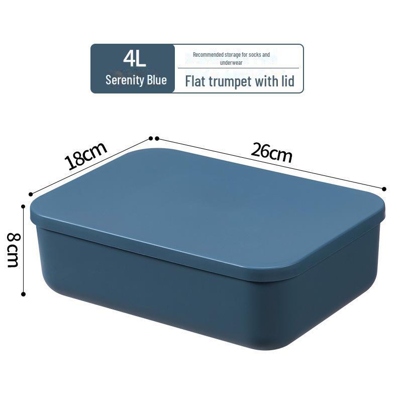 Large Plastic Storage Box for Clothing and Sundries - Ideal for Dorm or Home