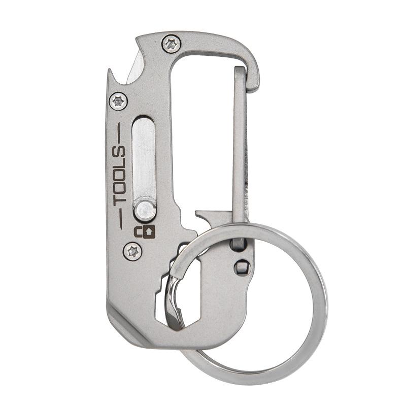 Cross-border Multifunctional EDC Keychain: Knife, Car Accessory, and Bottle Opener