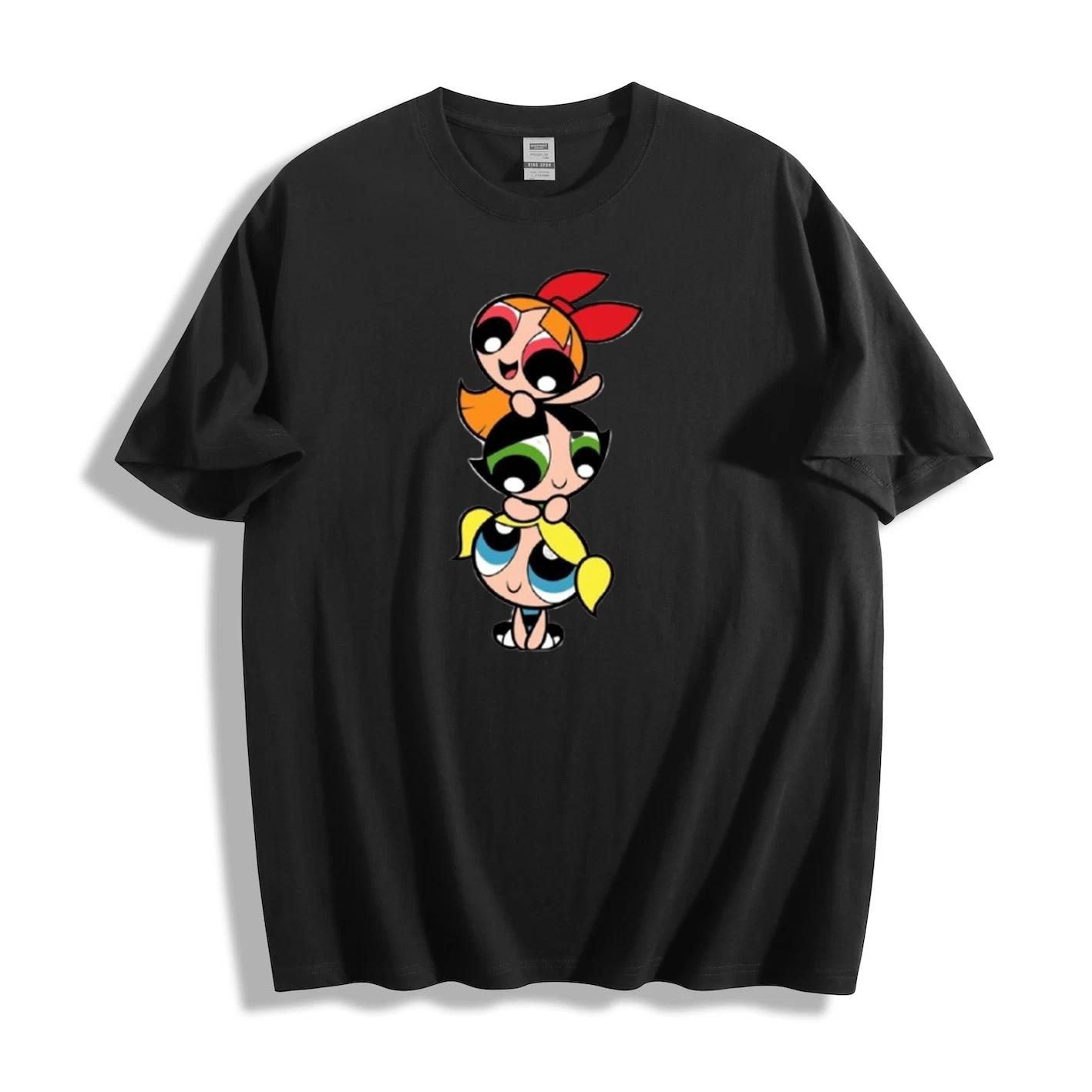 Powerpuff Girls Stacked Trio T-Shirt L