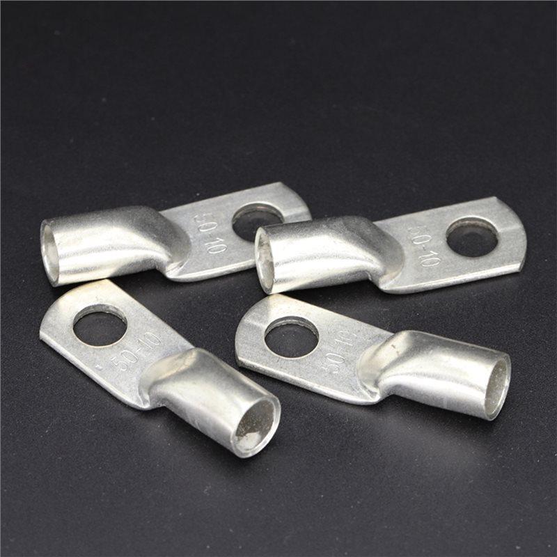 A25F-40Pcs Tinned Copper Wire Nose Terminal Crimp SC Type Lugs Ring Cable Connector 6Mm2 M5/M6/M8 SC6-5
