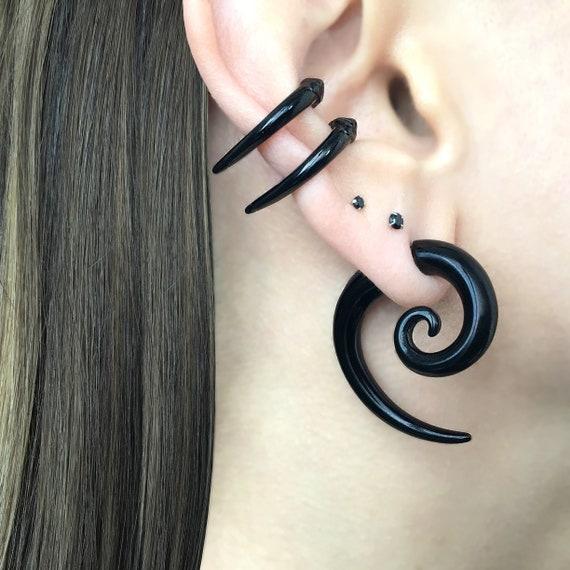 HOT Ear Studs Black Horn Earrings Fashion Black Horn Earrings