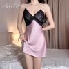 1011 French Summer Nightdress New Pure Desire Wind Sexy Pure Desire Suspender Lace Pajamas Loungewear Chest Pad Set