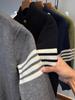 2025 Men's Autumn/Winter Korean Style Thick Baseball Collar Knit Cardigan Jacket