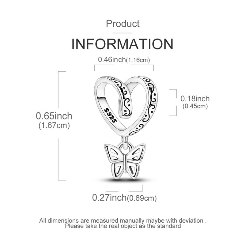 

New Copper Charms Beads Butterfly Pendant Fit Original Bracelet For Women Diy Fine Jewelry Accessories Beads Gifts