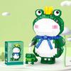 Cute Cartoon Frog Mini Bricks Animals Building Block Micro Blocks DIY Educational Kids Toys Desktop Ornament Christmas Toys