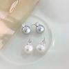 Fresh Pearl Earrings Light Luxury High-end Versatile French Lady-style Earrings Earrings