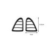2Pcs Carbon Fiber Front Side Air Outlet Vent Cover For Mazda RX8 RX-8 2004-2008