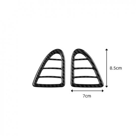 2Pcs Carbon Fiber Front Side Air Outlet Vent Cover For Mazda RX8 RX-8 2004-2008