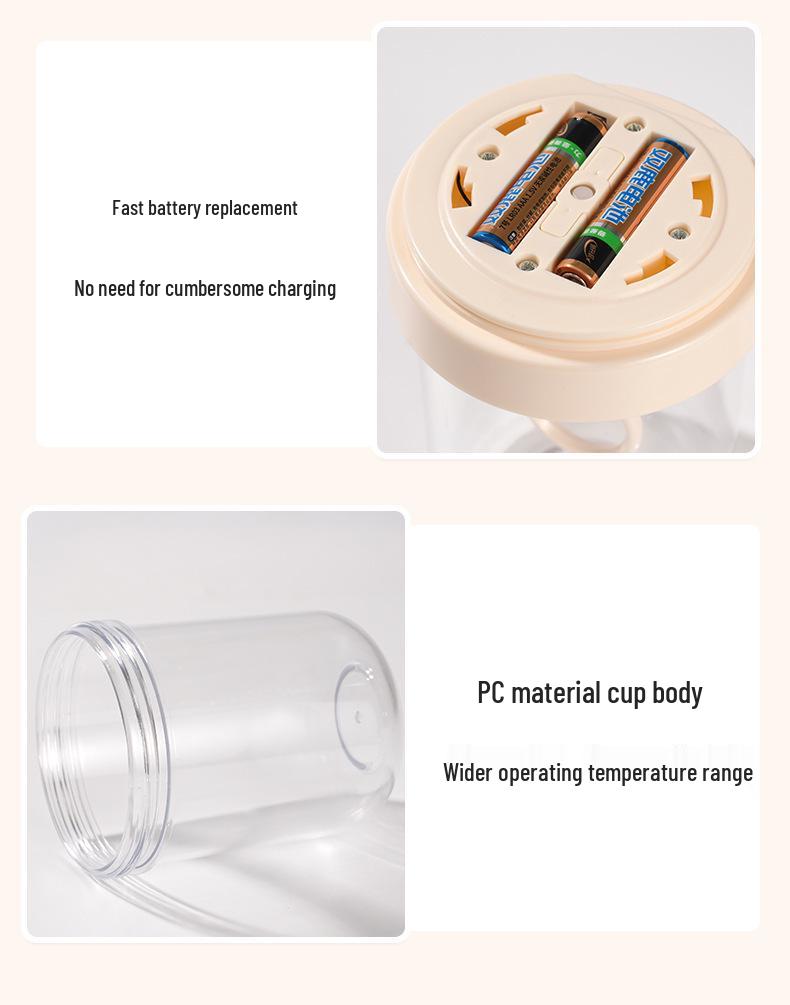 Tazza Mescolatrice Automatica Elettrica: Shaker per Caffè, Latte e Proteine a Bottone Singolo, Materiale per Alimenti, Regalo Ideale.