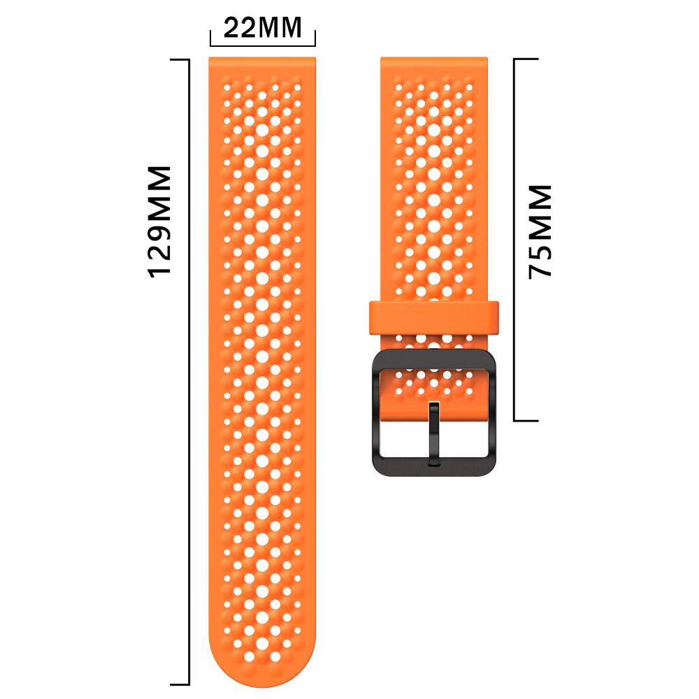 22mm Silicone Breathable Strap For SUUNTO 9 Peak DLC/PRO 9 5 PEAK RACE S OCEAN Sports Watchband SUUNTO RUN Replace Soft Bracelet