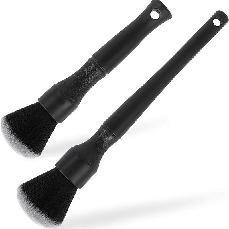 Super Soft Black Interior Car Detailing Crevice Brush - Air Conditioner Cleaning Tool