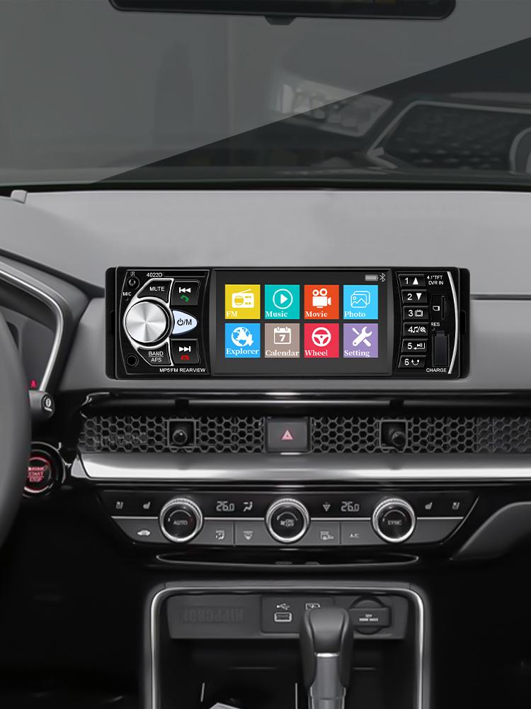 Hippcron 1Din Car Radios 4" Auto Audio Stereo 4022D MP3 Player USB Car Multimedia Player FM Autoradio Support Rearview Camera