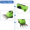 1pc 2-in-1 Handheld Electric Hedge Trimmer Dual-sided Safety Lock Cordless Grass Shear Shrub Cutter Garden Tools 32.5x9.6x12.5cm
