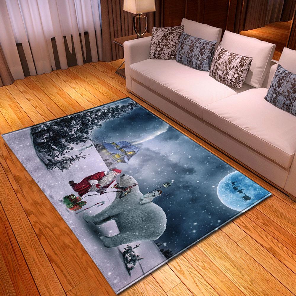 Christmas Living Room Floor Mat Bedroom Dining Room Carpet Carpet Doormat