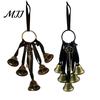 Witch Bells For Door Protection for Knob Protection, Handmade Hanging Unique Rattan Wreath Bell Hanger, Vintage Decorative Boho Home Room Witchy Decor