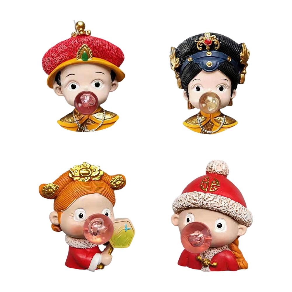 New Cartoon Characters Blowing Bubbles Personality Design Refrigerator Stickers Home Kitchen Sticky Notes Decoration Gifts